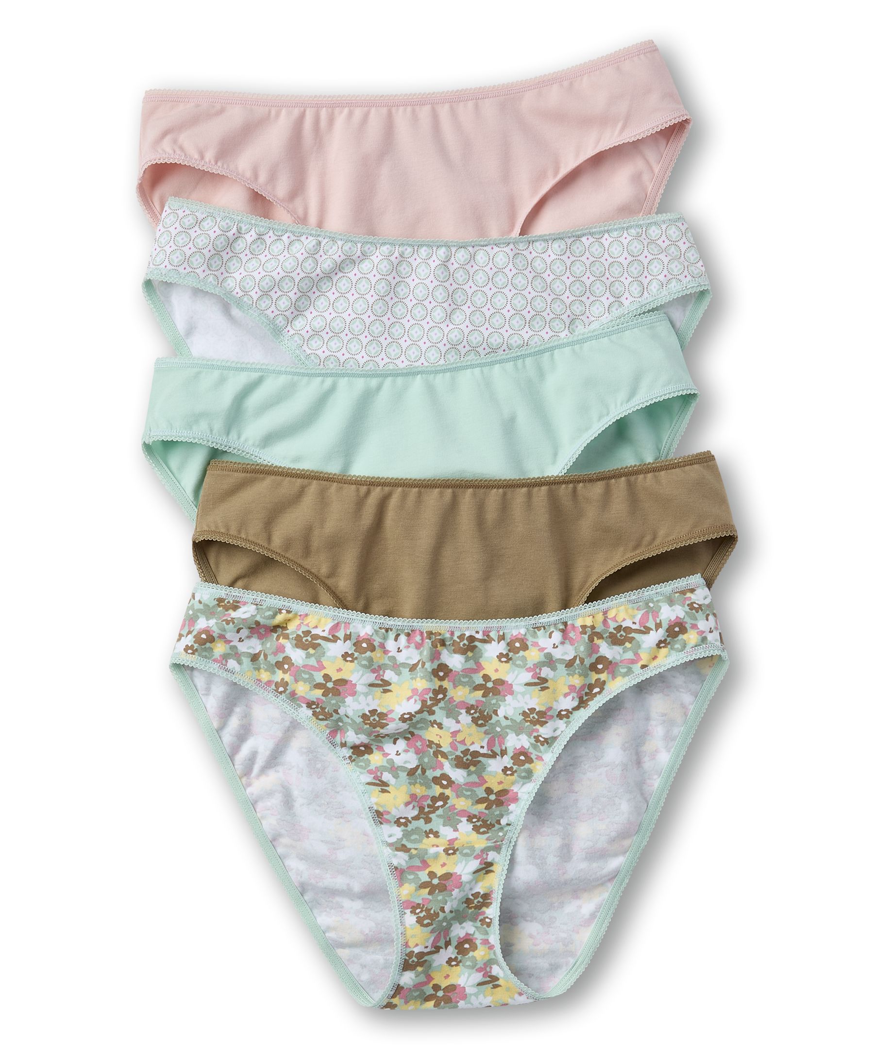 Denver Hayes Women s 5 Pk Cotton Stretch Bikini Briefs Mark s
