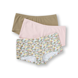 Denver Hayes Women's 3 pk Cotton Stretch Boyshort Front_Flat