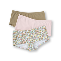 Denver Hayes Women's 3 pk Cotton Stretch Boyshort Front_Flat