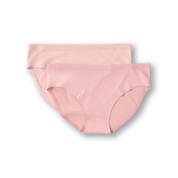 Denver Hayes Women's 2 pk Perfect Fit Panty Invisibles Hip Hugger Briefs Front_Flat