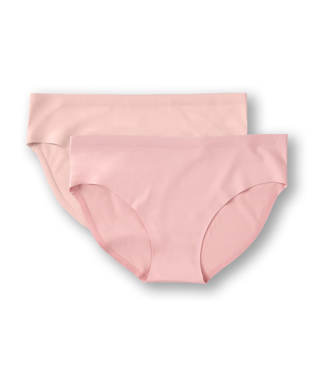 Denver Hayes Women's 2 pk Perfect Fit Panty Invisibles Hip Hugger Briefs