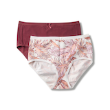 Caleçon extensible en coton La coupe parfaite pour femmes, Denver Hayes, paquet de 2 Front_Flat