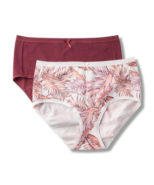 Denver Hayes Women's 2 pk Perfect Fit Panty Cotton Stretch Brief