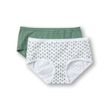 Denver Hayes Women's 2 pk Perfect Fit Panty Cotton Stretch Hip Hugger Briefs Front_Flat