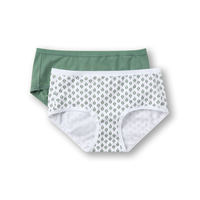 Denver Hayes Women's 2 pk Perfect Fit Panty Cotton Stretch Hip Hugger Briefs Front_Flat