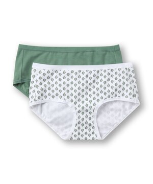 Denver Hayes Women's 2 pk Perfect Fit Panty Cotton Stretch Hip Hugger Briefs