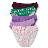 Culotte échancrée extensible en coton pour femmes, Denver Hayes, paquet de 5 Front_Flat