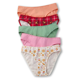 Denver Hayes Women's 5 pk Cotton Stretch Bikini Briefs Front_Flat