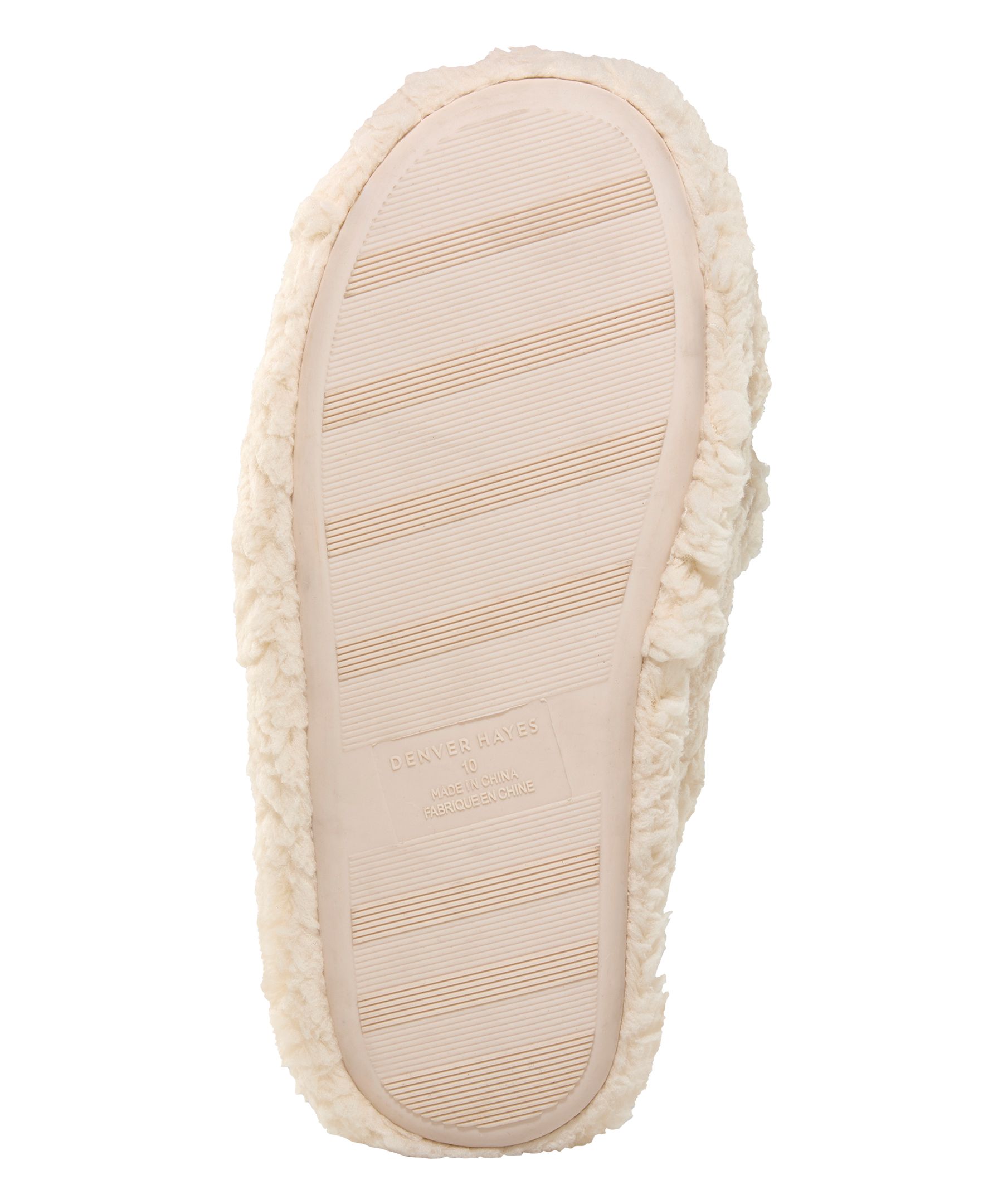 Pantoufles en molleton à motif de renne pour femmes, Denver Hayes