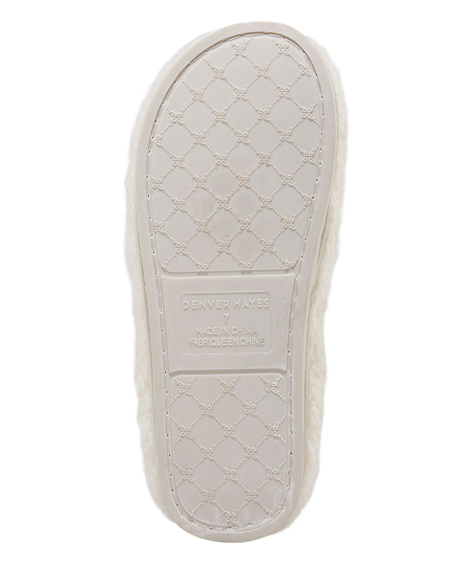 Denver Hayes Women's Curly Plush Slippers
