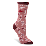 Denver Hayes Women's Patterned Novelty Cotton Socks Front_Angled_Right