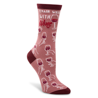 Denver Hayes Women's Patterned Novelty Cotton Socks Front_Angled_Right