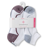 Shambhala Women's 6 pk Quad Comfort Low Cut Socks Front_Angled_Right