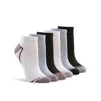 Shambhala Women's 6 pk Quad Comfort Low Cut Socks Front_Angled_Right