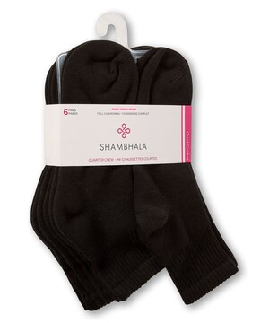 Mi-chaussettes de sport Quad Comfort pour femmes, Shambhala, paquet de 6 paires