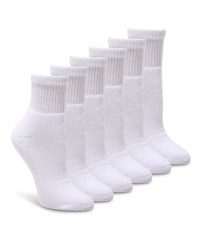 Shambhala Women's 6 pk Quad Comfort Quarter Cut Sport Socks