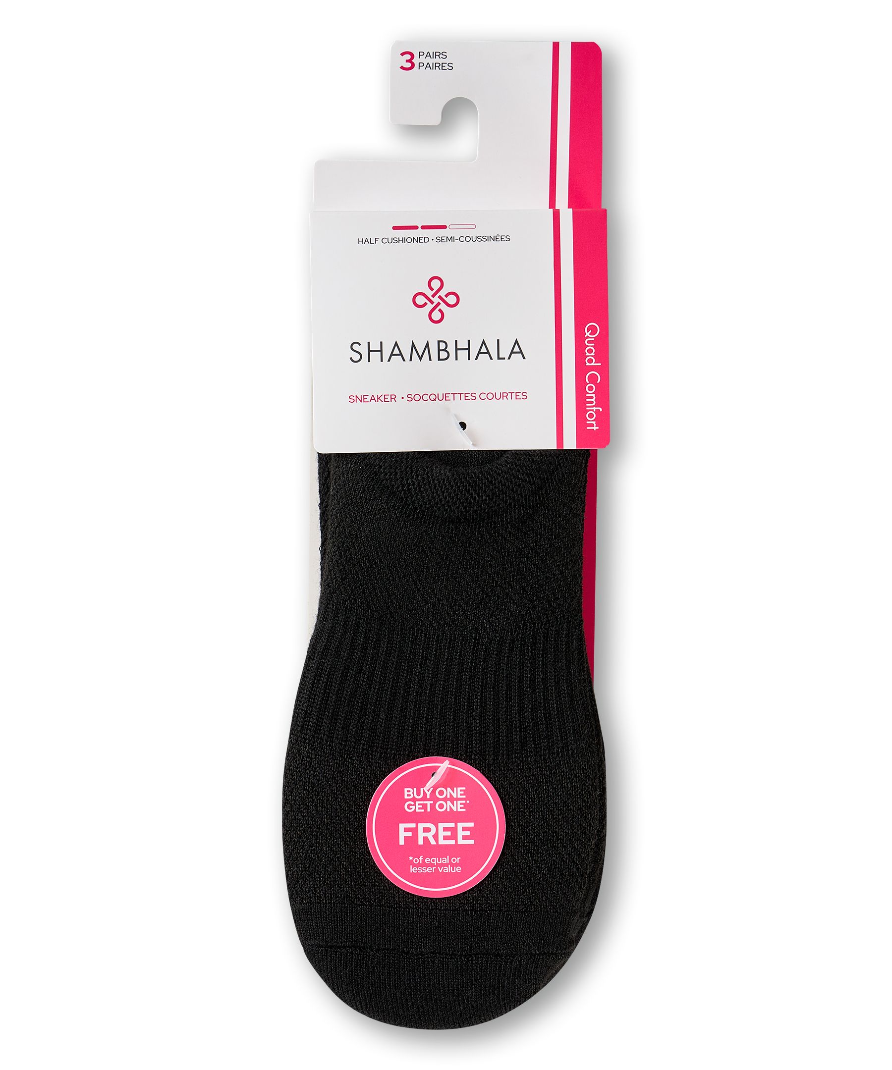 Chaussettes pour chaussures de sport avec Freshtech pour femmes, Shambhala, paquet de 3&nbsp;paires