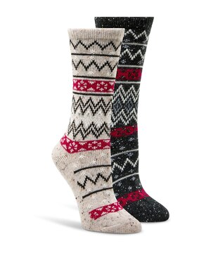 Chaussettes décontractées WindRiver T-MAX en tweed avec imprimé, pour femmes, paquet de 2 paires
