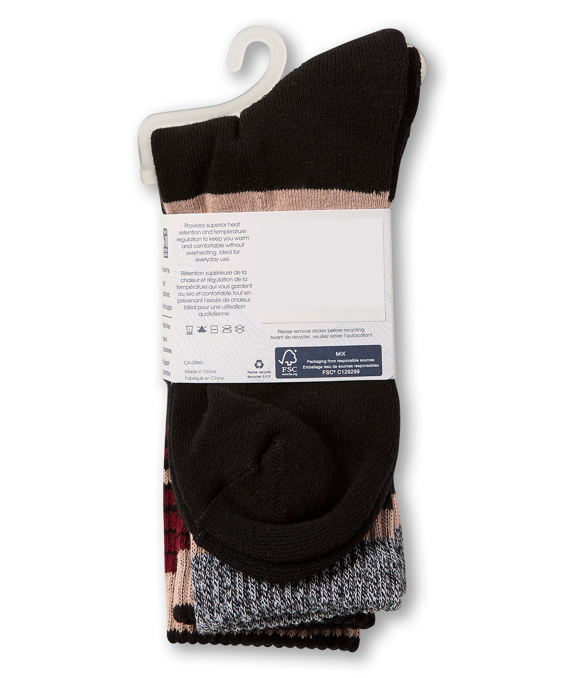 WindRiver Women's 2 pk T-Max Casual Crew Socks