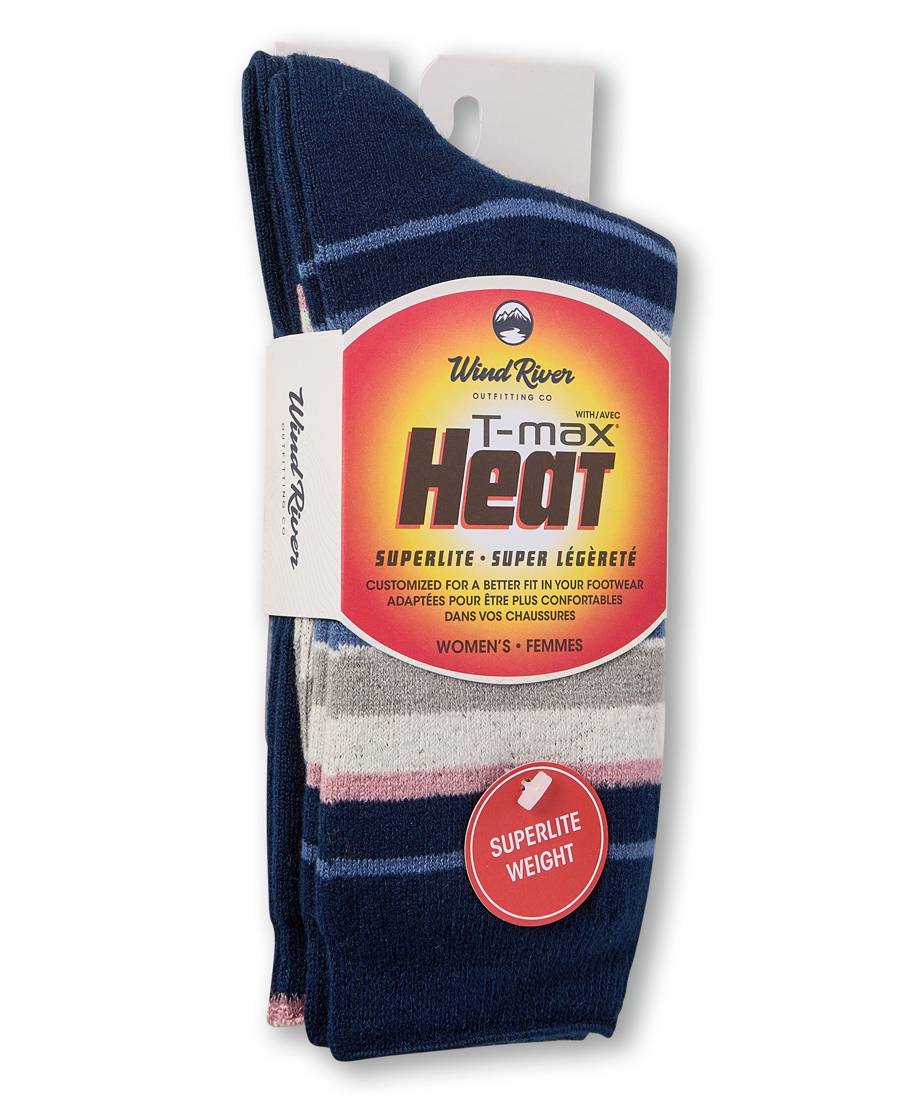 Chaussettes pour bottes avec T-Max Lite pour femmes, WindRiver, paquet de 2&nbsp;paires