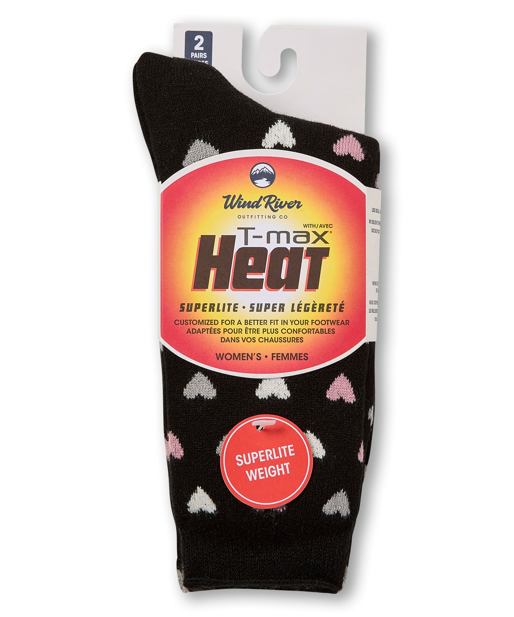 Chaussettes pour bottes avec T-Max Lite pour femmes, WindRiver, paquet de 2&nbsp;paires