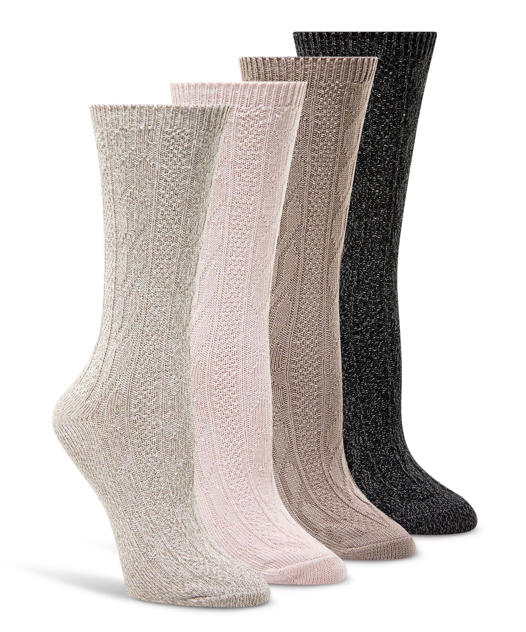 Mi-chaussettes décontractées avec T-Max pour femmes, paquet de 4&nbsp;paires, WindRiver
