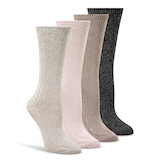 WindRiver Women's 4 pk T-Max Casual Crew Socks Front_Angled_Right