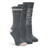 WindRiver Women's 3 pk T-Max Wool Blend Socks Front_Angled_Right