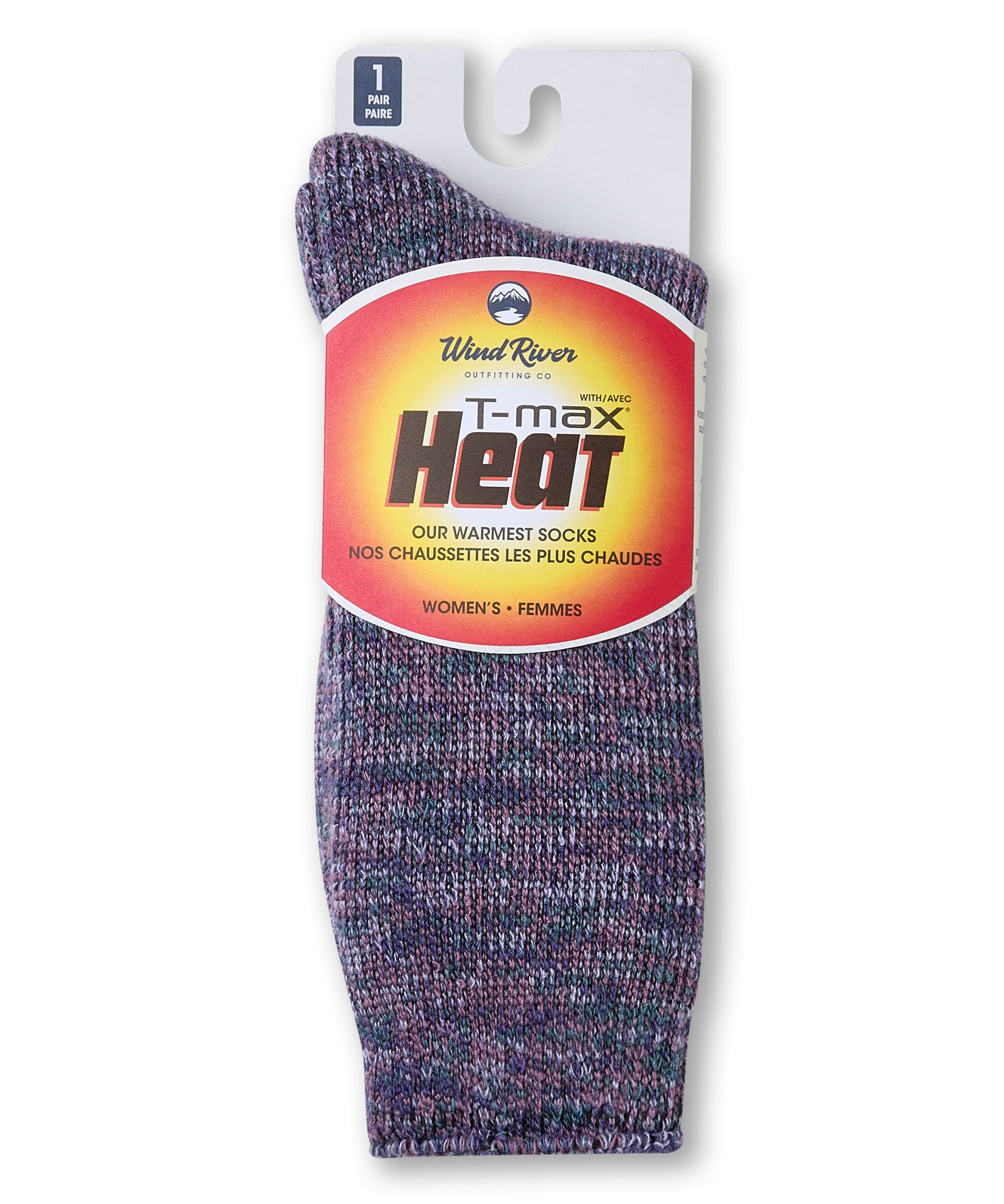 WindRiver Women's T-Max Heat Four Colour Twist Socks