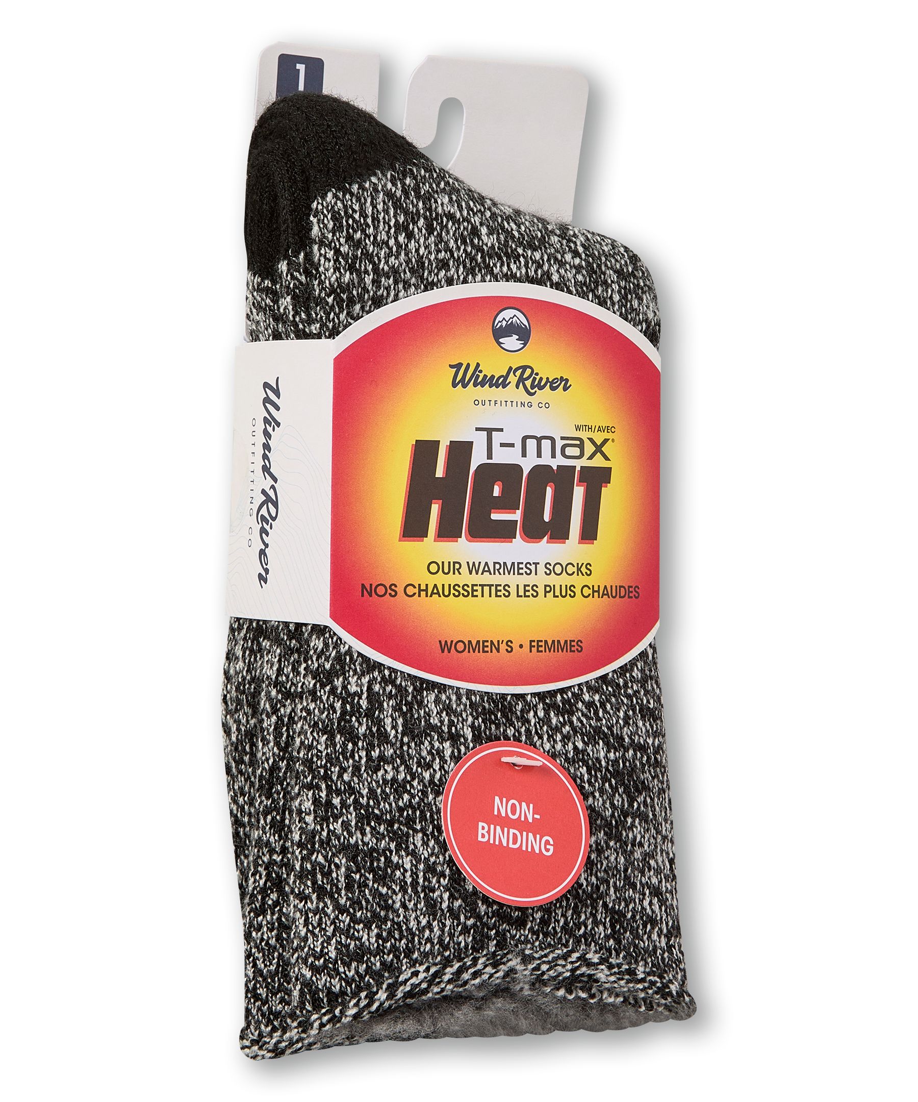 Chaussettes T-Max sans compression pour femmes, WindRiver