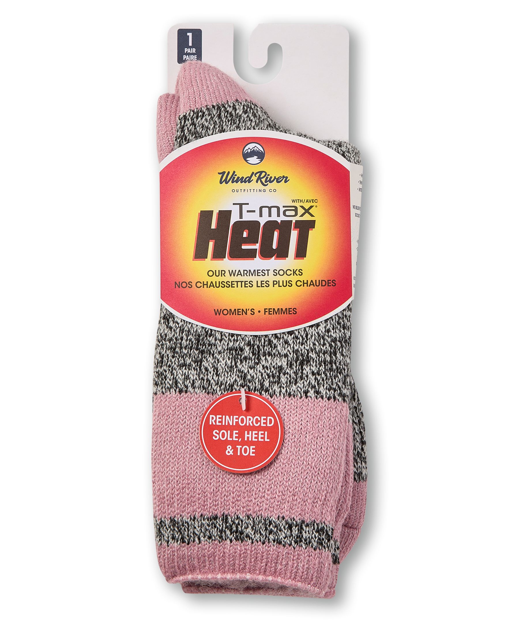 Chaussettes torsadées renforcées T-Max pour femmes, WindRiver