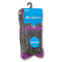 Columbia Women's 2 pk Chillin Gripper Socks Front_Angled_Right