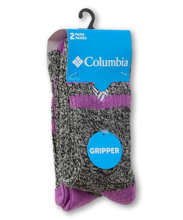 Columbia Women's 2 pk Chillin Gripper Socks Front_Angled_Right