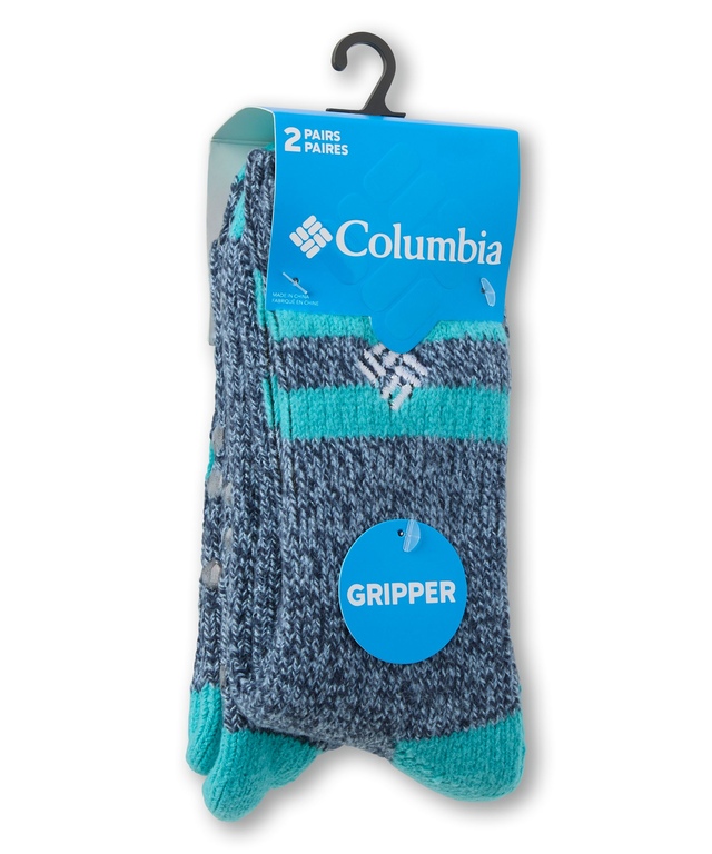 Columbia Women's 2 pk Chillin Gripper Socks Front_Angled_Right