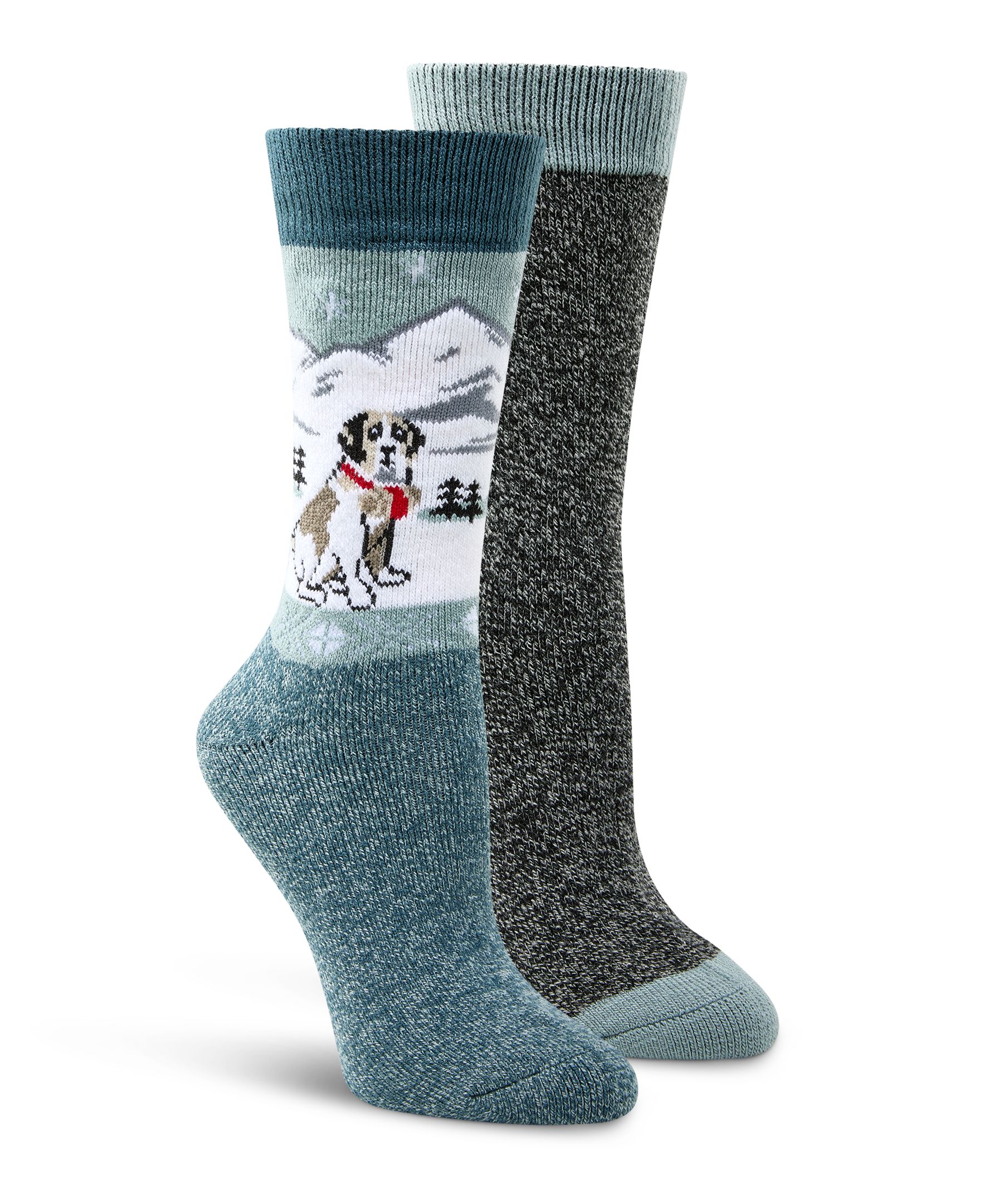 Chaussettes isothermes d'épaisseur moyenne pour femmes, Columbia, paquet de 2&nbsp;paires