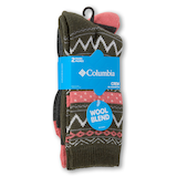 Columbia Women's 2 pk Essential Fair Isle Socks Front_Angled_Right