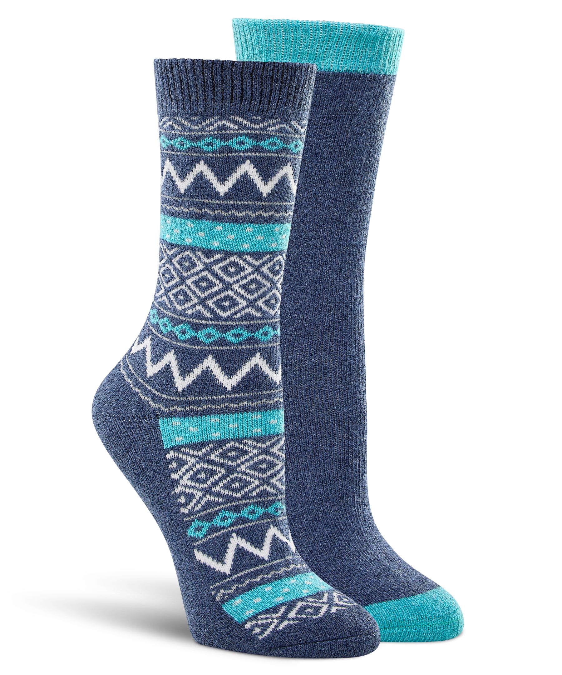 Chaussettes indispensables à motif Jacquard pour femmes, Columbia, paquet de 2&nbsp;paires