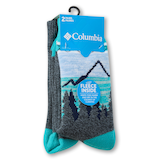 Chaussettes isothermes d'épaisseur moyenne pour femmes, Columbia, paquet de 2 paires Front_Angled_Right