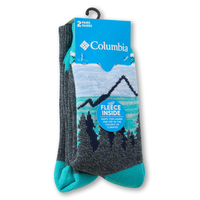 Columbia Women's 2 pk Med Weight Thermal Socks Front_Angled_Right