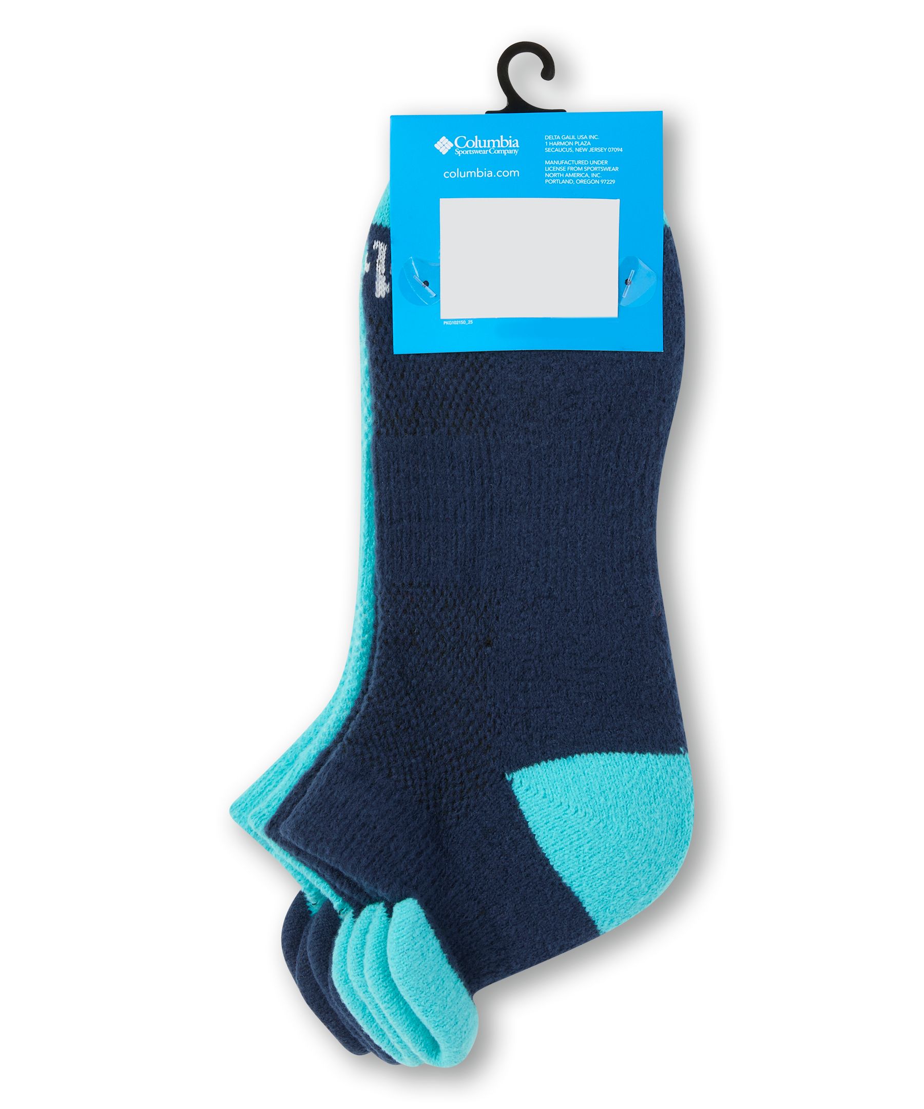 Columbia Women's 2 pk Supersoft Micro Poly No-Show Socks