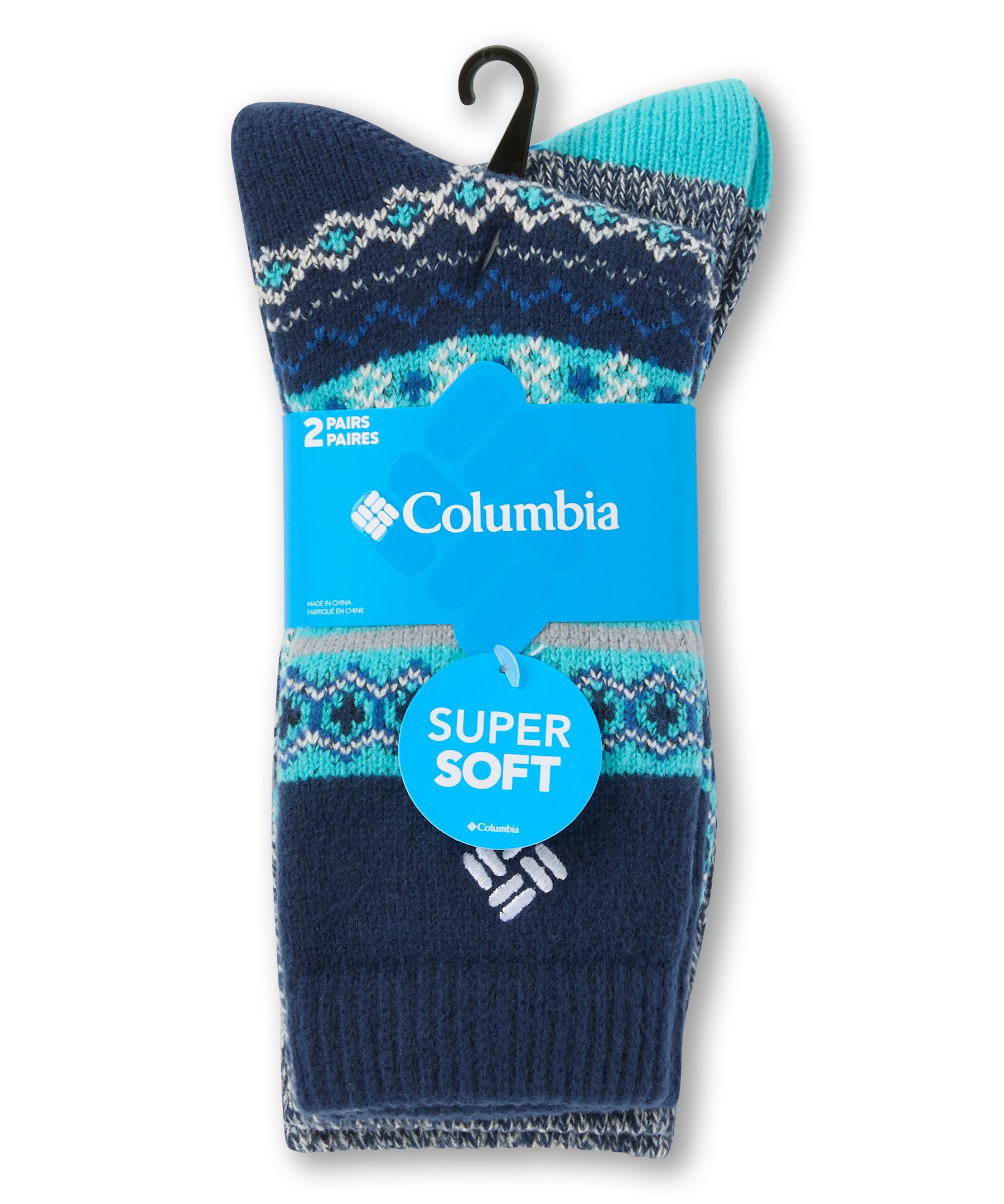 Columbia Women's 2 pk Super Soft Micro Poly Socks