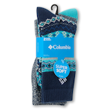 Chaussettes en micropolyester ultradoux pour femmes, Columbia, paquet de 2 paires Front_Angled_Right
