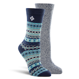 Chaussettes en micropolyester ultradoux pour femmes, Columbia, paquet de 2 paires Front_Angled_Right
