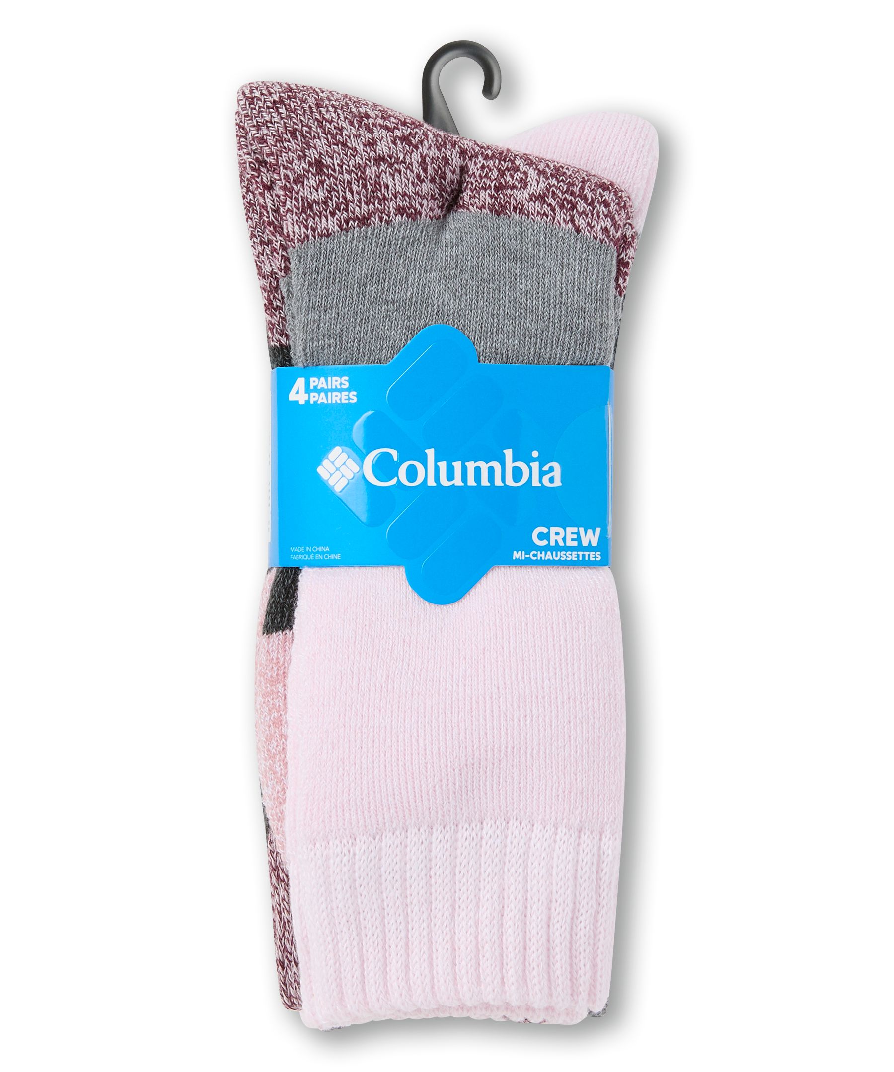 Columbia Women's 4 pk Moisture Control Crew Socks