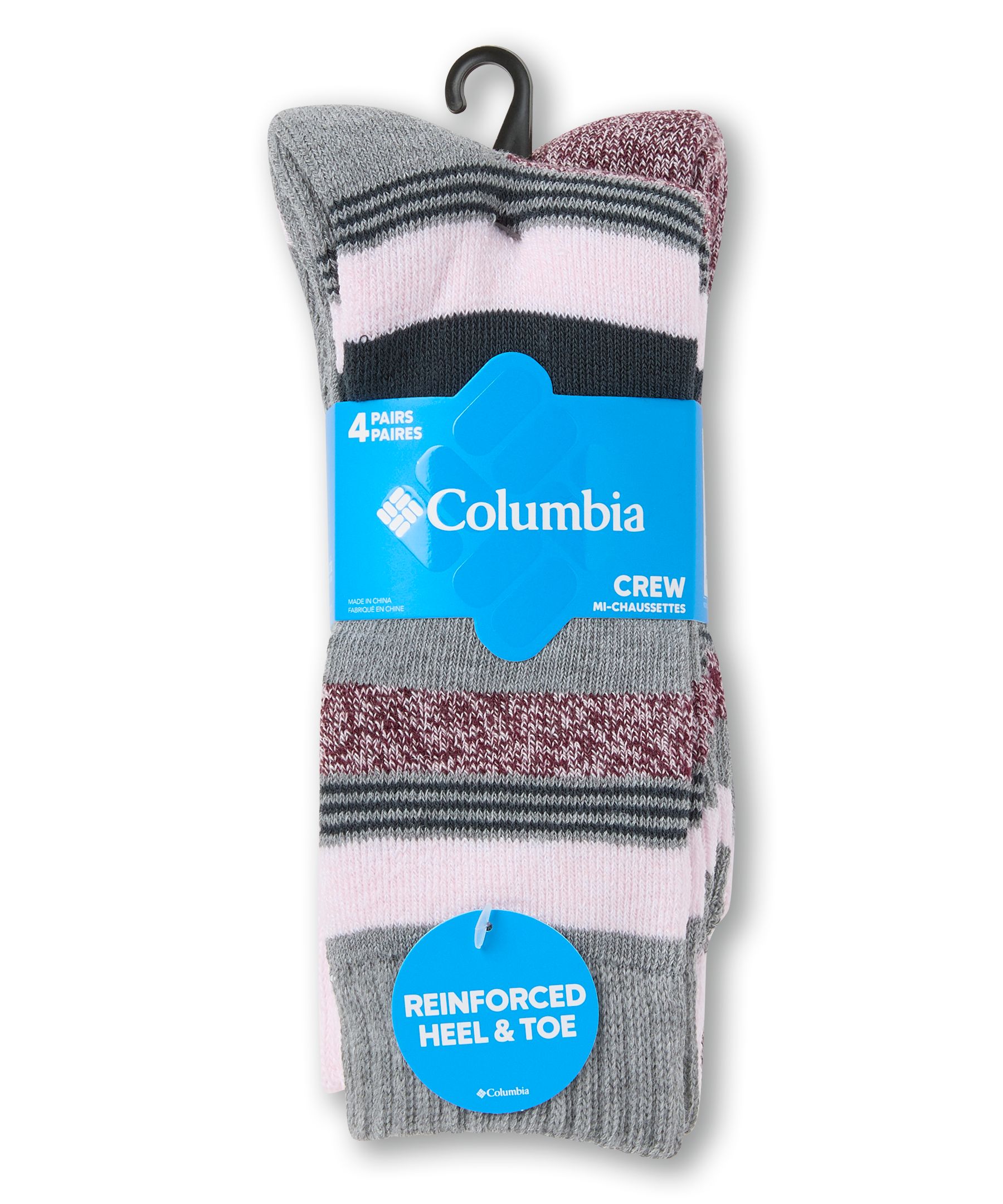 Columbia Women's 4 pk Moisture Control Crew Socks
