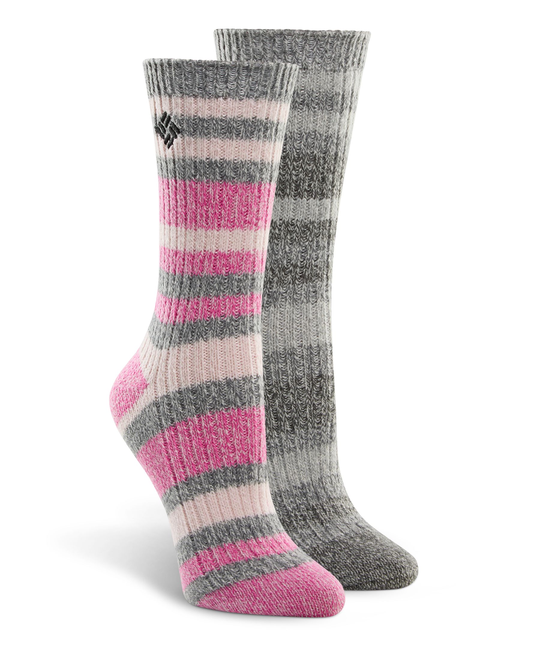 Columbia Women's 2 pk Super Soft Micro Poly Crew Socks