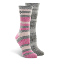 Mi-chaussettes en micropolyester ultradoux pour femmes, Columbia, paquet de 2 paires Front_Angled_Right