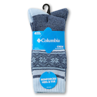 Mi-chaussettes à contrôle de l'humidité pour femmes, Columbia, paquet de 4 paires Front_Flat