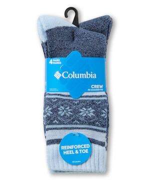 Mi-chaussettes à contrôle de l'humidité pour femmes, Columbia, paquet de 4 paires