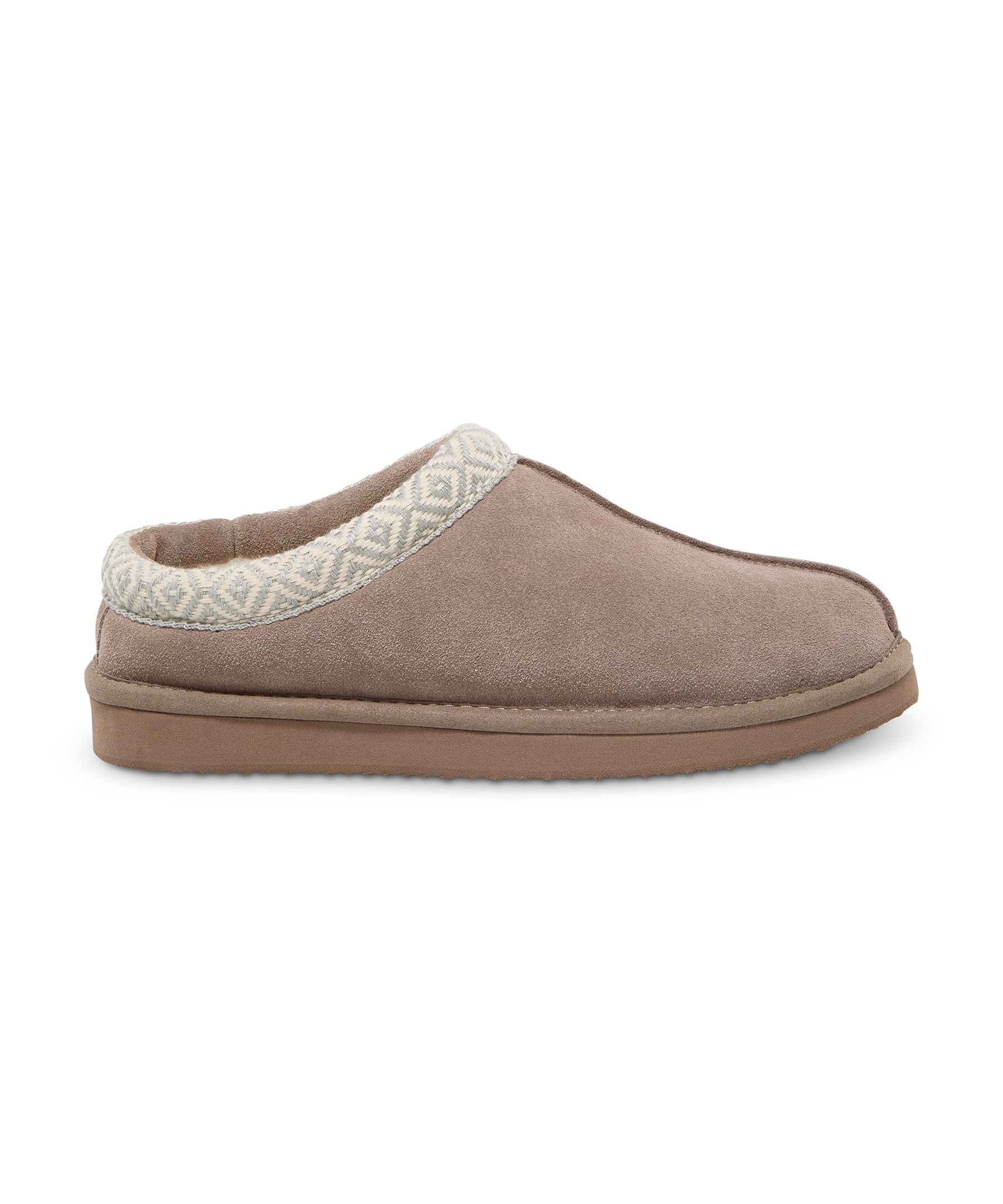 WindRiver Women's Decorative Collar Stitch Suede Clog